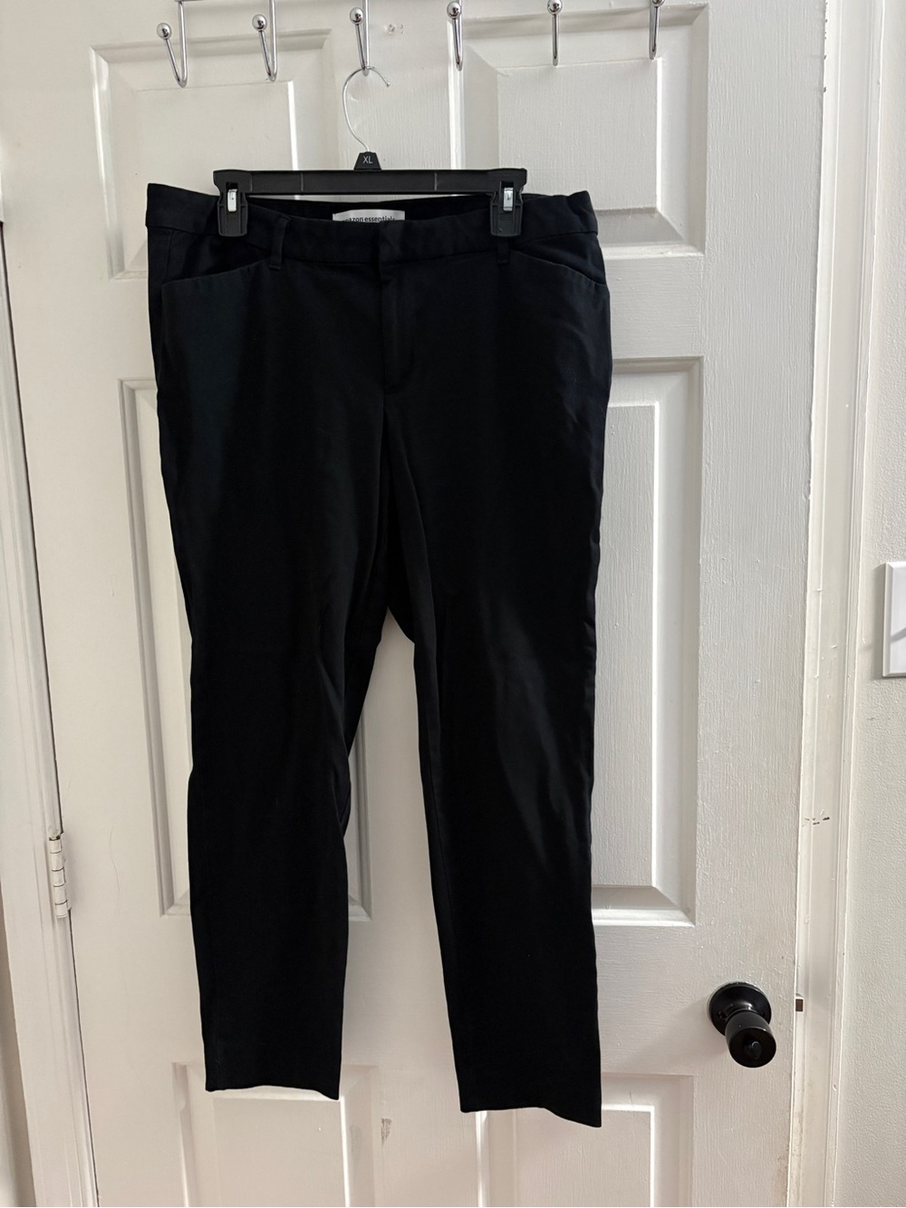 Amazon Essentials women’s Black Stretch Dress Pants 14 long